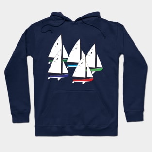 Town Class Sailboats Racing Hoodie